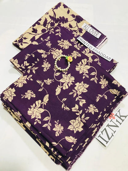 IZNIK KHADDAR PRINTED 3 PCS