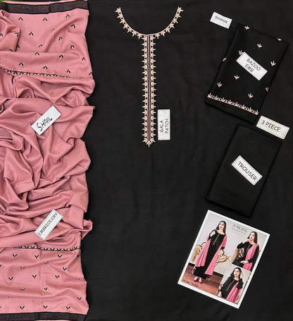 Aisling Dhanak Embroidered 3 Pcs