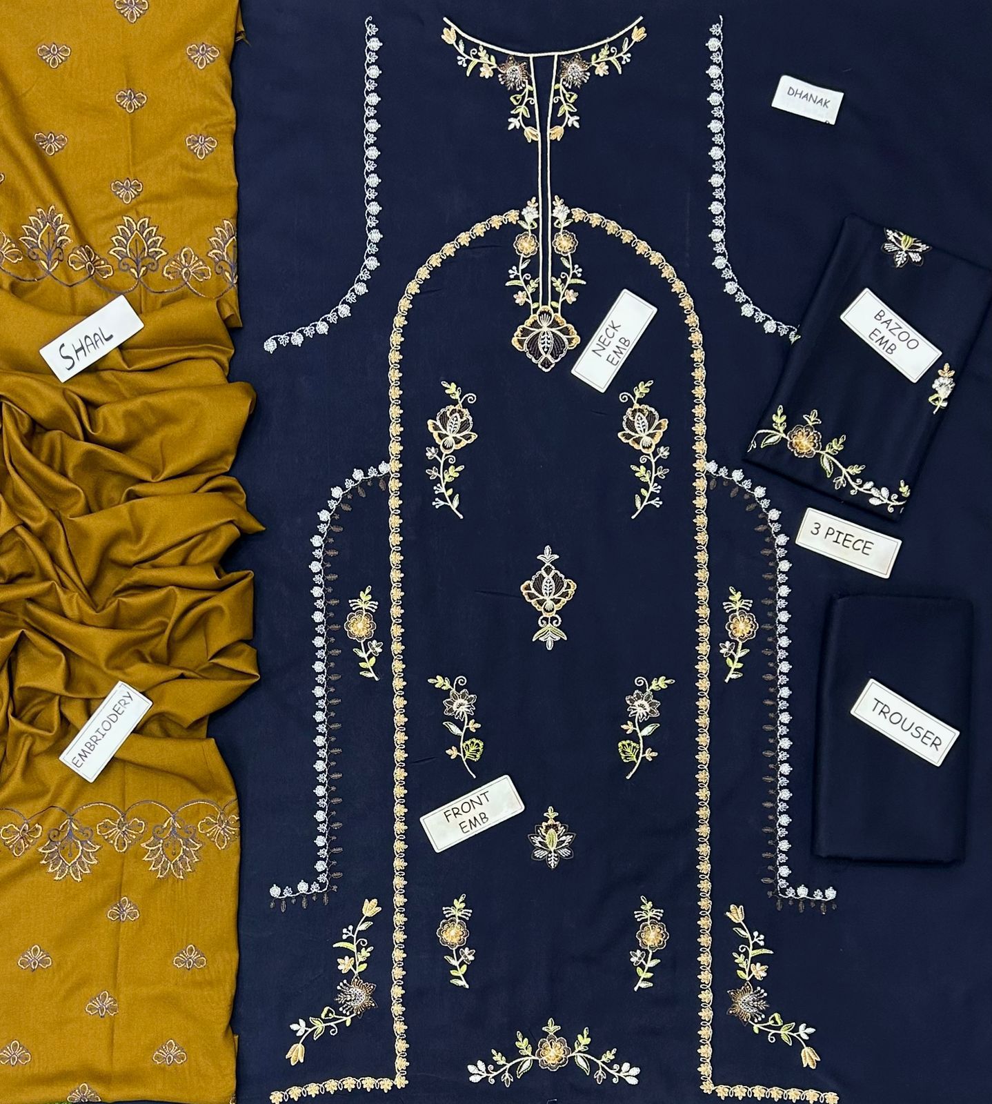 COCO BY ZARASHAHJAHAN EMBROIDERED 3 PCS