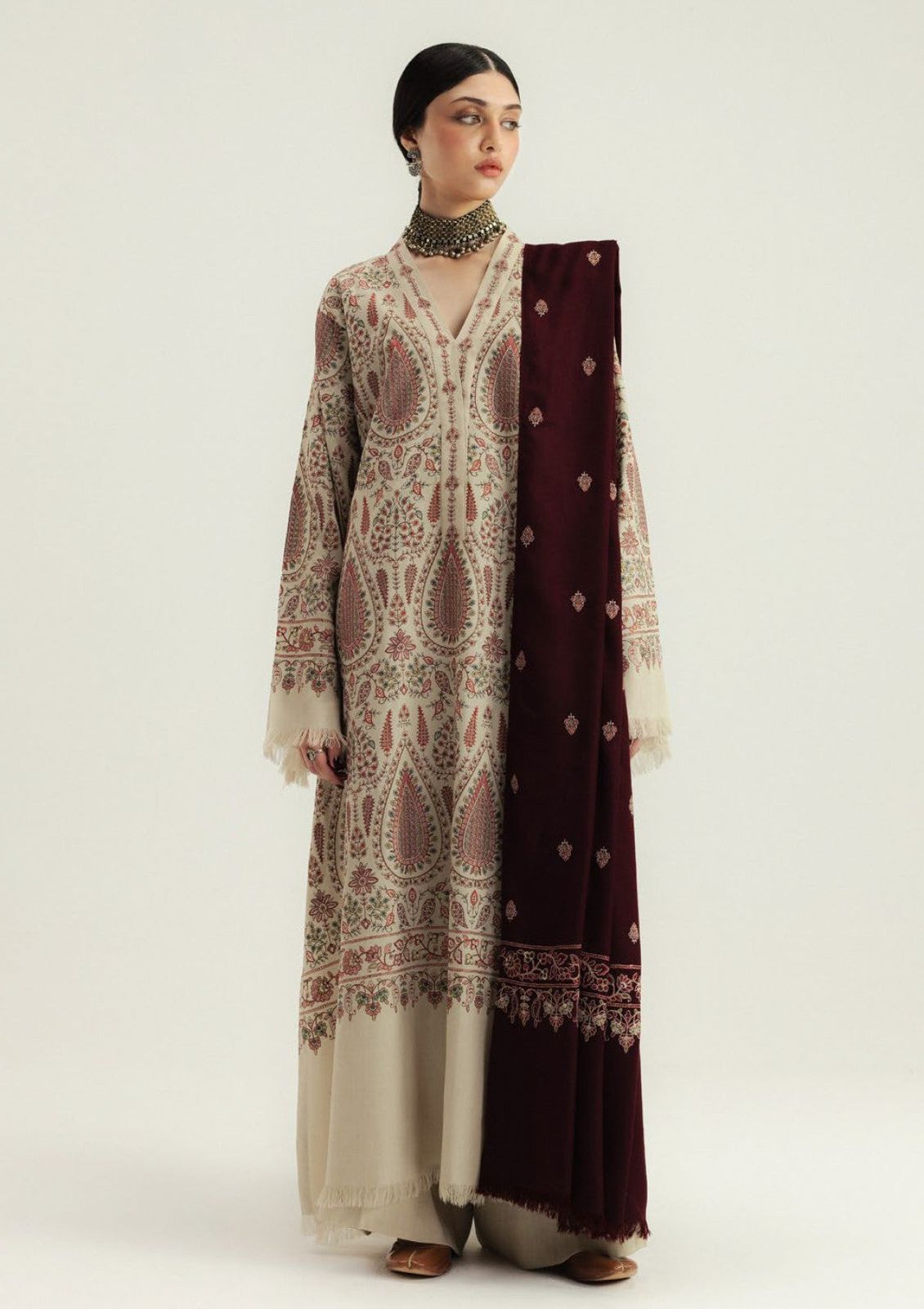 Zara Shahjahan Embroidered 3 pcs