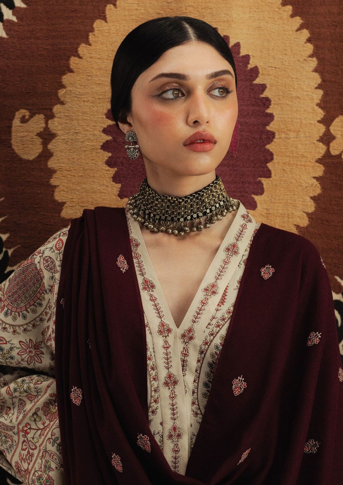 Zara Shahjahan Embroidered 3 pcs