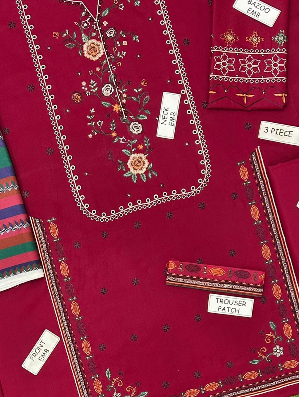 CHARIZMA EMBROIDERED 3 PCS