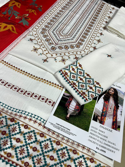 SAPPHIRE EMBROIDERED 3PCS