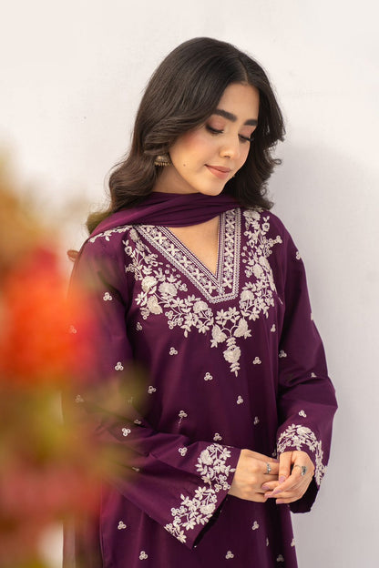 ROZANA dhanak embroidered 3 pcs