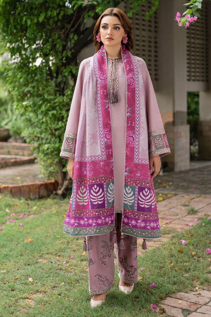 jazmin pink embroidered 3 pcs