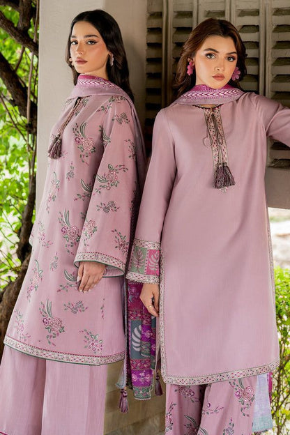 jazmin pink embroidered 3 pcs