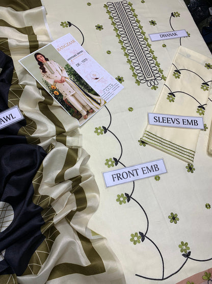 RANGZAAR Embroidered 3 PCS