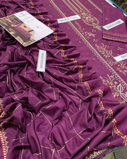 Asim Jofa Embroidered 3 pcs W-1104