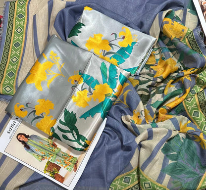 Sana Safinaz Silk Printed 3 pcs