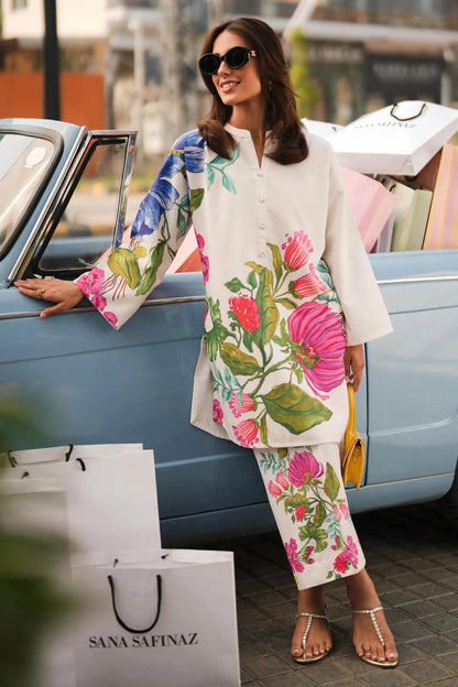 Sana Safinaz Silk Printed  3 PCS