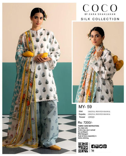 COCO Silk Printed 3 PCS
