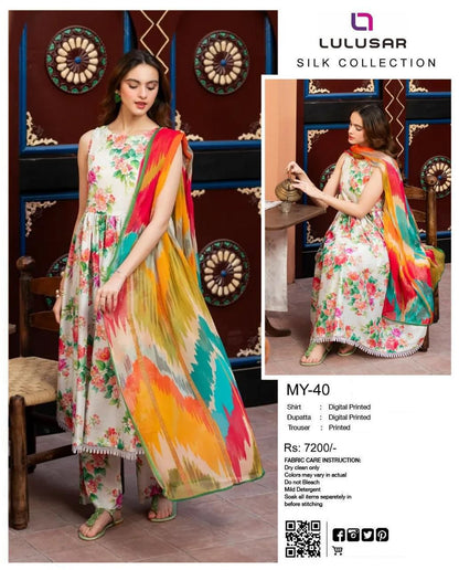 LULUSAR Silk Printed 3 pcs