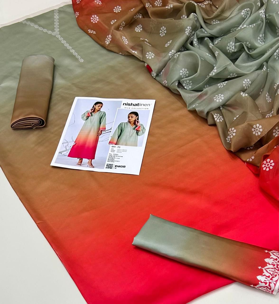 Lulusar Silk Printed  3 pcs