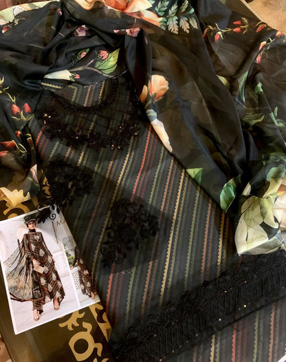 Maria B Silk Printed 3 PCS