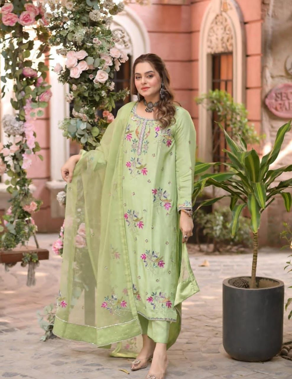 ANEELA's Lawn Embroidered 3 pcs
