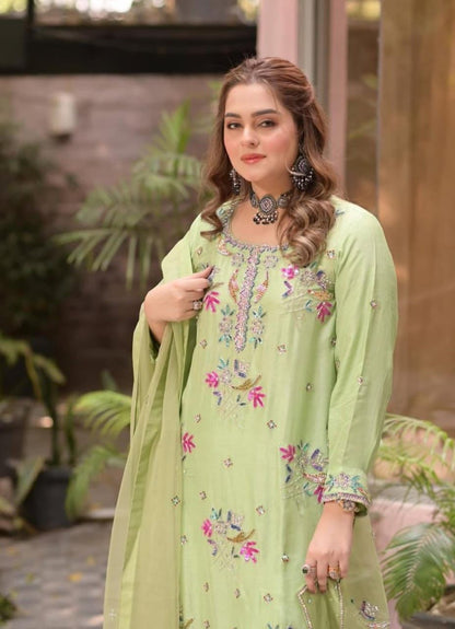 ANEELA's Lawn Embroidered 3 pcs