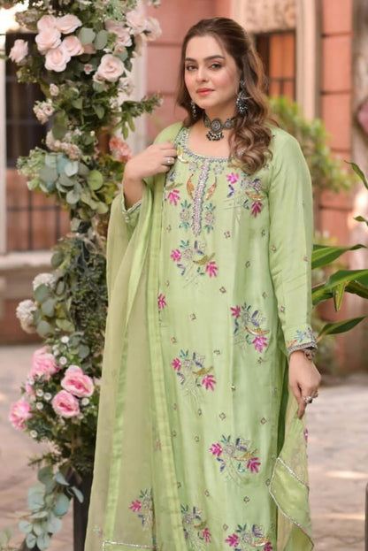 ANEELA's Lawn Embroidered 3 pcs