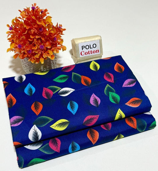 Polo cotton Printed 2 pcs