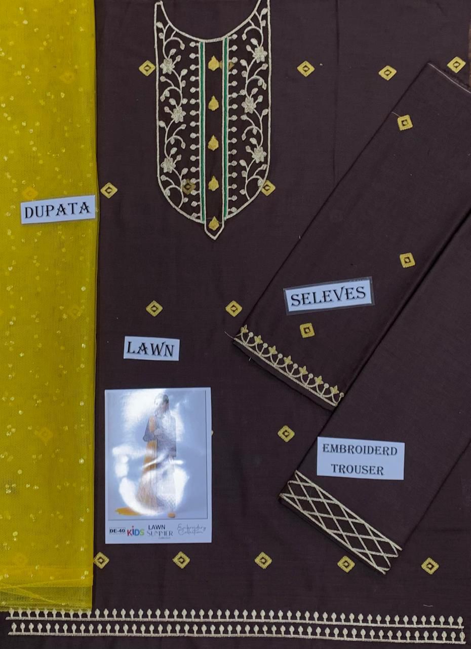 Kids Lawn Eid Special 3 pcs