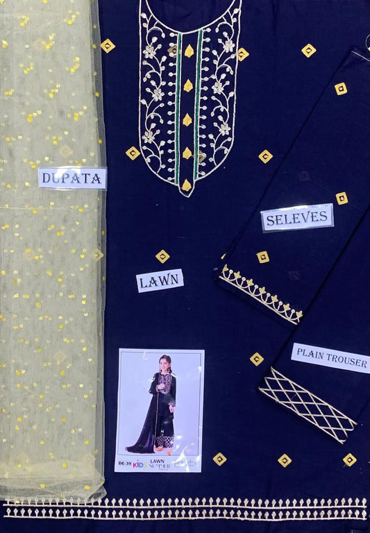 Kids Lawn Eid Special 3 Pcs