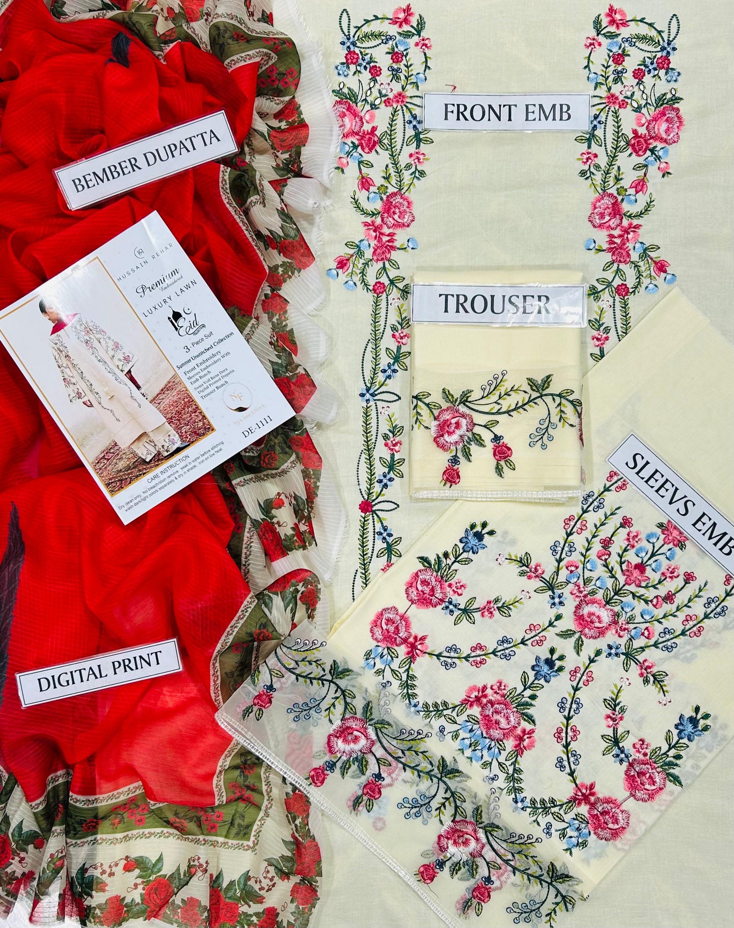 HUSSAIN REHAR Lawn 3 pcs