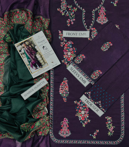 HUSSAIN REHAR lawn Embroidered 3 pcs