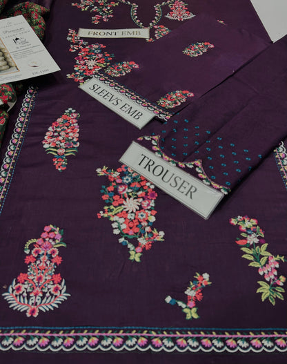 HUSSAIN REHAR lawn Embroidered 3 pcs