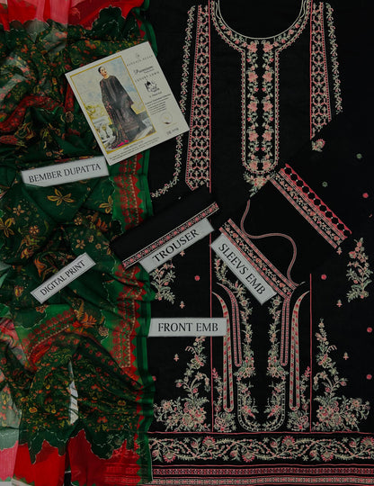 HUSSAIN REHAR Lawn Embroidered 3 pcs