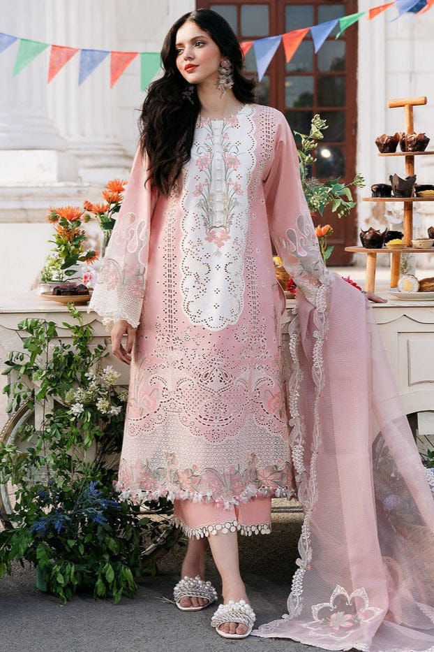 BIN ILYAS Lawn Embroidered 3 pcs