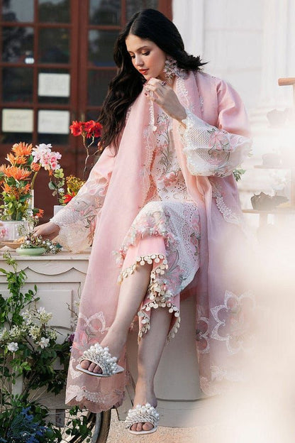 BIN ILYAS Lawn Embroidered 3 pcs