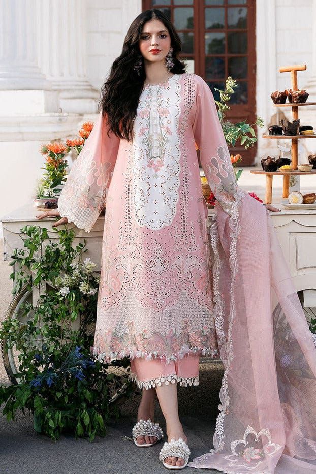 BIN ILYAS Lawn Embroidered 3 pcs – MAHROSH