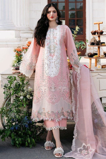 BIN ILYAS Lawn Embroidered 3 pcs
