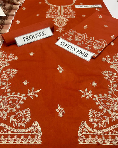 MOHAGNI Lawn Embroidered 3 pcs