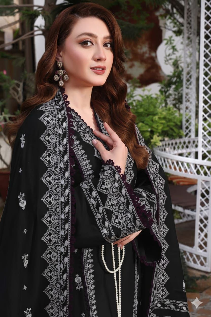ANEELA's Lawn Embroidered 3 pcs