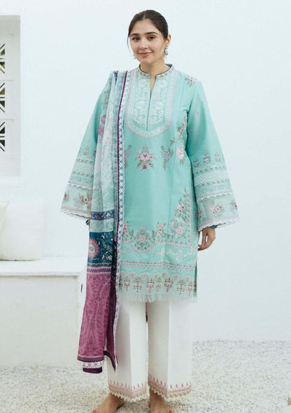 ZARA SHAHJAHAN Lawn Embroidered 3 PCS