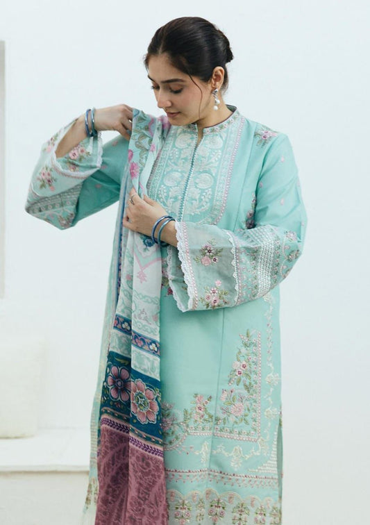 ZARA SHAHJAHAN Lawn Embroidered 3 PCS