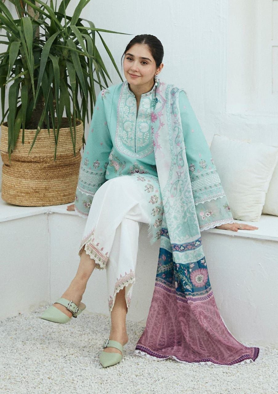 ZARA SHAHJAHAN Lawn Embroidered 3 PCS