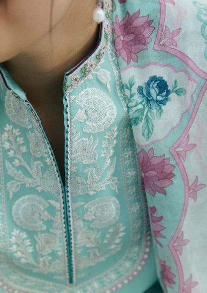 ZARA SHAHJAHAN Lawn Embroidered 3 PCS