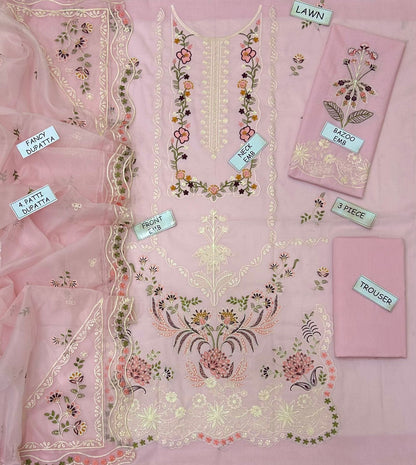 Aneelas Lawn Emb 3 pcs