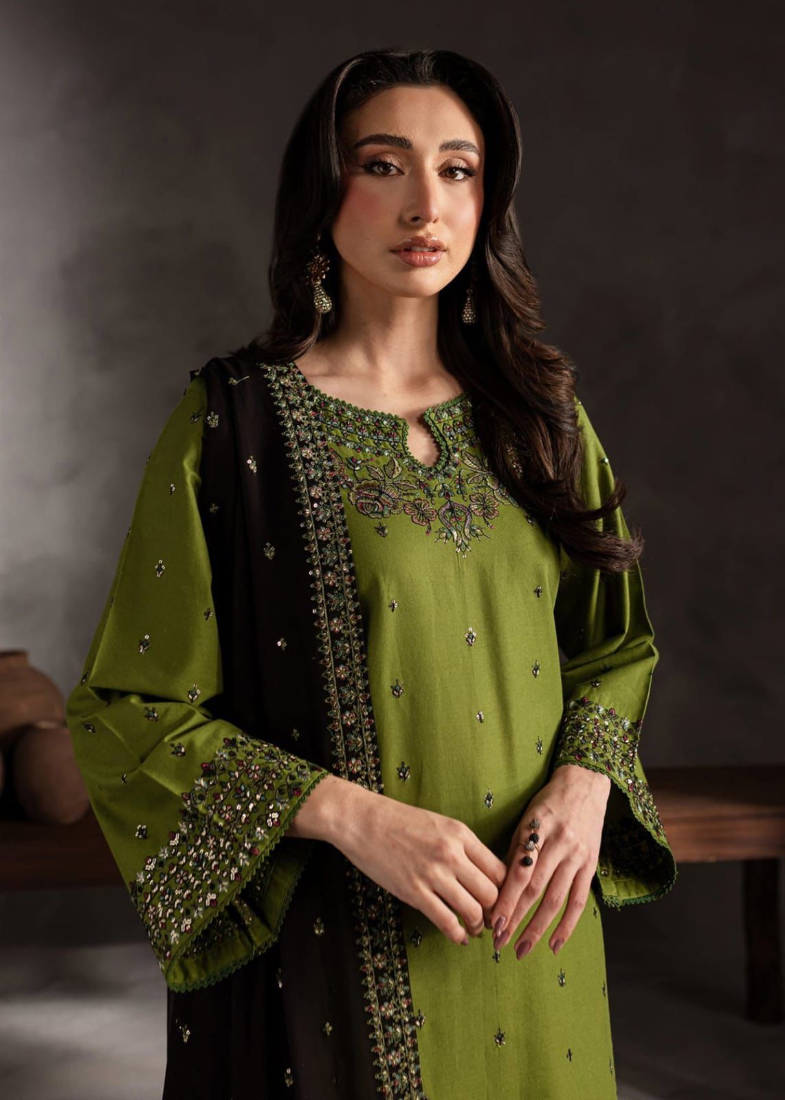 Elegent Lawn Embroidered 3 pcs