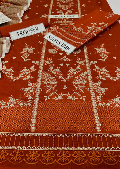 Hussain Rehar Embroidered 3 pcs