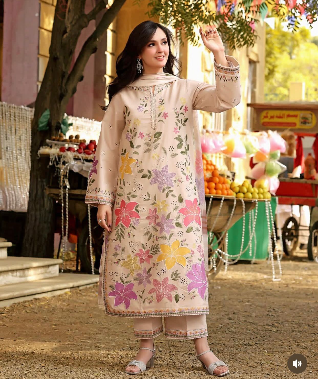ANEELA's Lawn Embroidered 3 pcs
