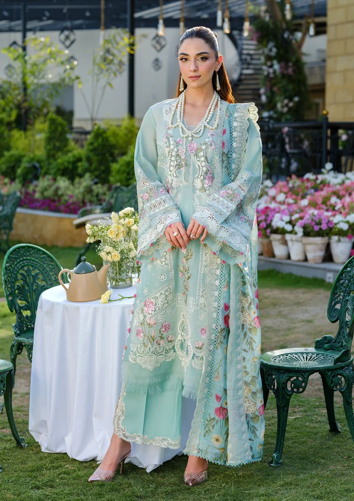 Elaaf Lawn Embroidered 3 Pcs