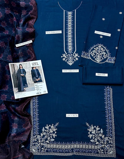 IZEL Lawn Embroidered 3 pcs