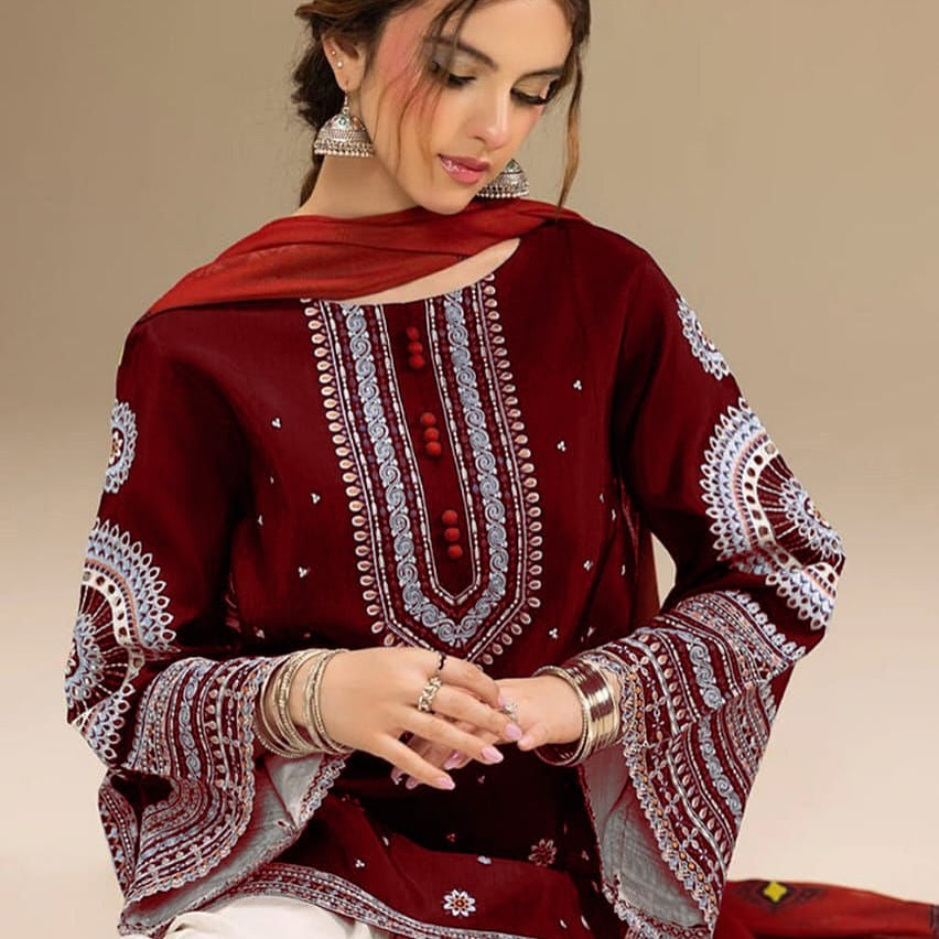 Jazmin Embroidered Lawn 3 pcs
