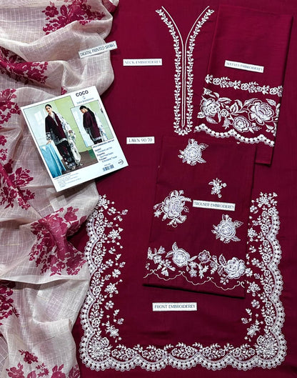 COCO by ZARA Lawn Embroidered 3 pcs