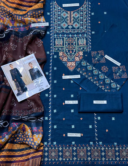 KAESERYA Lawn Embroidered 3 pcs