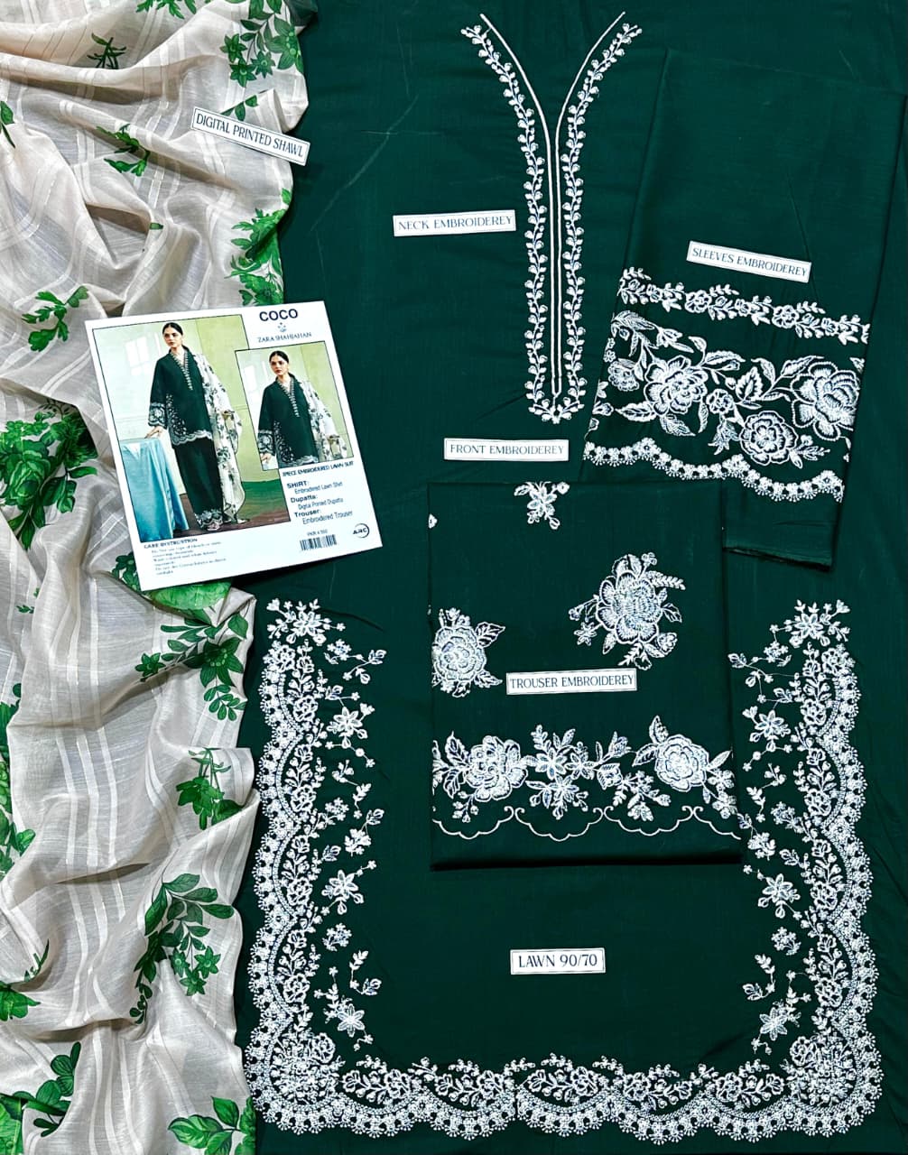 COCO by ZARA Lawn Embroidered 3 pcs