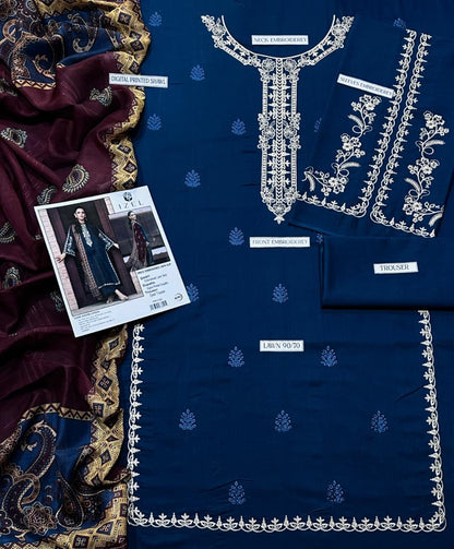 IZEL Lawn Embroidered 3 pcs
