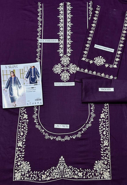 Aisling Lawn  Embroidered 2 PCS